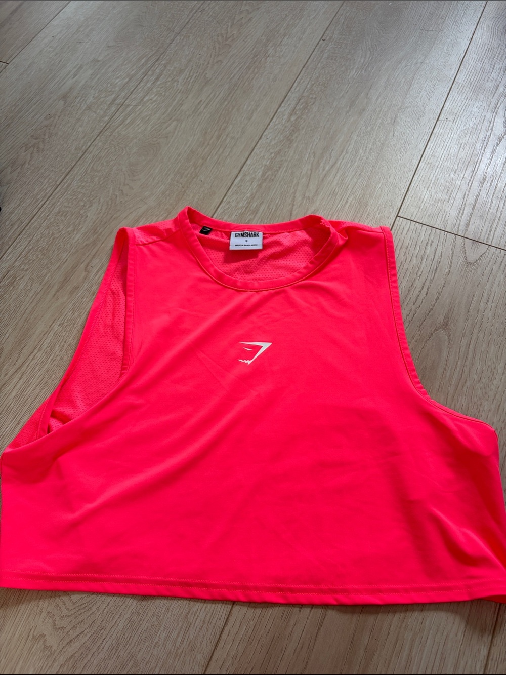 Gymshark Neon Pink Sleeveless Crop Tank